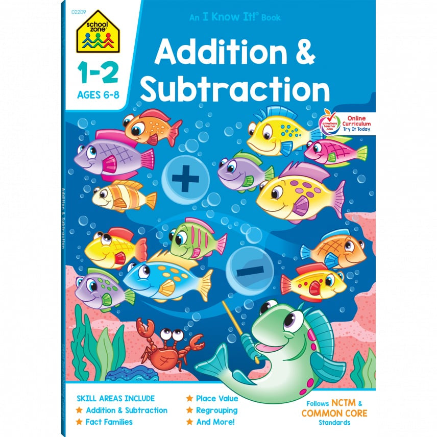 Addition & Subtraction Grades 1-2 Workbook