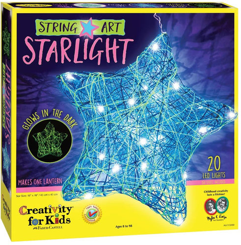 Creativity for Kids String Art Star Light Craft Kit - Create a DIY String Art Star Lantern - Arts and Craft Projects for Kids