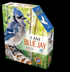 Madd Capp I AM BLUE JAY Animal-Shaped Jigsaw Puzzle, 300 Pieces