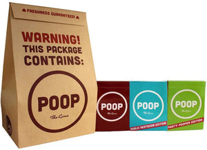 POOP: Brown Bag Combo with Original Game, Public Restroom and Party Pooper Edition