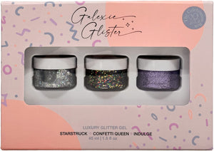Galexie Glister Luxury Glitter Gel Box Set: Starstruck, Confetti Queen, and Indulge