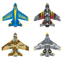 Load image into Gallery viewer, Brainstorm Set Of 4 Mini 4.3&quot; H x 4.7&quot; W Mylar Jets Kites And A Bonus Bag