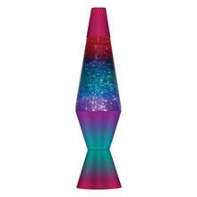 Load image into Gallery viewer, Schylling Lava Lamp - Glitter Silver/Clear Liquid/Multicolored Base 14.5&quot;