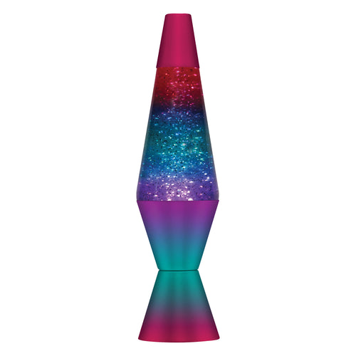 Schylling Lava Lamp - Glitter Silver/Clear Liquid/Multicolored Base 14.5