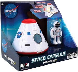 Daron Space Adventure Series Set of 3: NASA Space Capsule, Space Shuttle, and Space Station with Bag