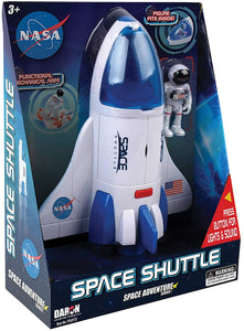 Daron NASA Space Adventure Series: Space Shuttle with Lights, Sounds & Figure, Approx. 9" x 7"