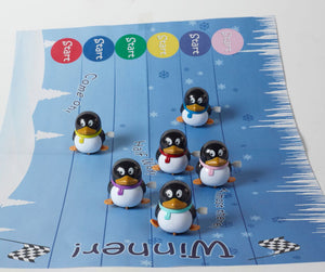 Robin Reed English Holiday Christmas Crackers, Set of 6 (13") - Racing Penguins