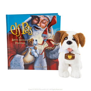 The Elf on the Shelf Elf Pets: St. Bernard Plush and St. Bernards Save Christmas DVD with Joy Bag