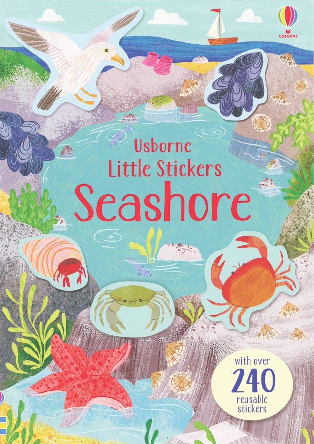 Usborne Little Stickers Seashore Paperback Book