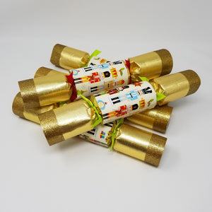 Robin Reed English Holiday Christmas Crackers, Pack of 6 x 12" Traditional Nutcracker