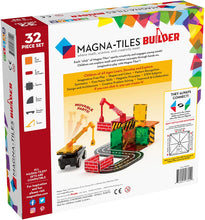 Load image into Gallery viewer, Magna-Tiles Builder Set, The Original Magnetic Building Tiles for Creative Open-Ended Play, Educational Toys for Children Ages 3 Years + (32 Pieces)