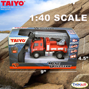 Thin Air Brands Remote Control R/C Fire Truck, 1:40 Scale, Red, 2.5GHz Transmission Frequency