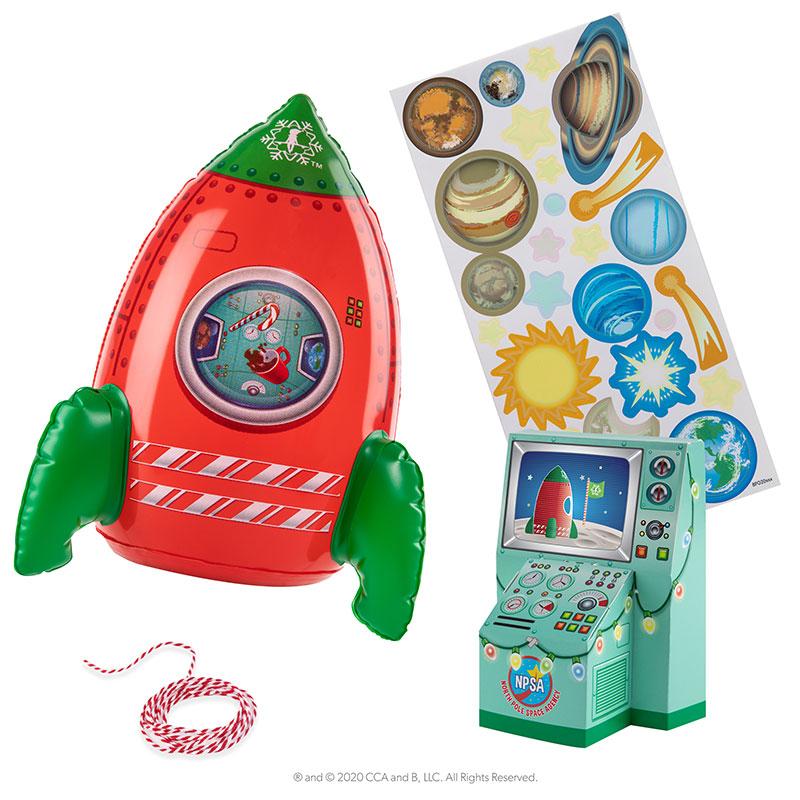 The Elf on the Shelf Exclusive 2020 4 Piece Clausmonaut Space Mission Rocket