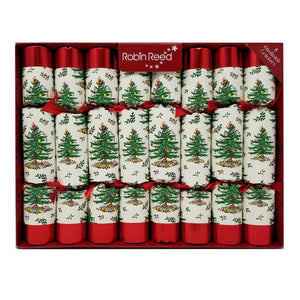 Robin Reed English Holiday Spode Christmas Crackers, Set of 8 (10")
