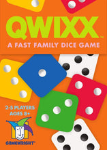 Load image into Gallery viewer, Gamewright Qwixx - A Fast Family Dice Game Multi-colored, 5&quot;