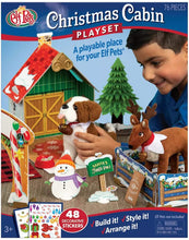 Load image into Gallery viewer, Elf on the Shelf Elf Pets Play Set: Elf Pets Animated Movie DVD, Christmas Cabin, Tote Bag &amp; Scarf
