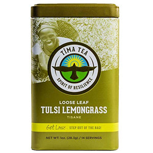 Tima Tea Organic Fair Trade Tulsi Lemongrass Loose Leaf Tea 1 oz.