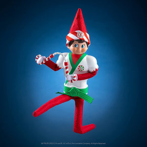 The Elf on the Shelf Claus Couture Set 6: Candy Cane Dress, Karate Kicks, Groovy Greetings Hoodie, Wonderland Onesie, Cocoa to Go, Rainbow Snow Pixie