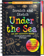 Load image into Gallery viewer, Scratch &amp; Sketch Under the Sea (Trace Along) Hardcover Spiral-Bound