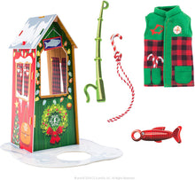 Load image into Gallery viewer, The Elf On The Shelf Claus Couture Frosted Fishing Hut, Green