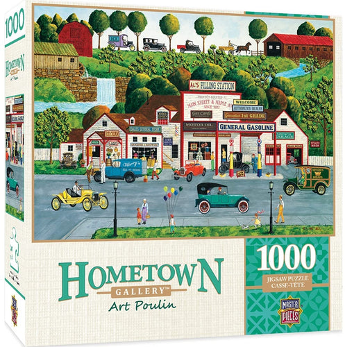 MasterPieces Hometown Gallery 1000 Puzzles Collection - The Old Filling Station 1000 Piece Jigsaw Puzzle