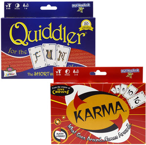 PlayMonster Card Games Set of 2: Karma & Quiddler