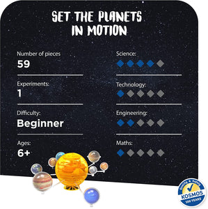 Thames & Kosmos Orbiting Solar System STEM Kit Build a Rotating Solar System Difficulty Level: Intermediate