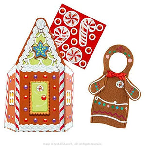 The Elf on the Shelf Claus Couture Winter Wonderland Set: Frosted Fishing Hut and Jolly Gingerbread Activity Set, with Exclusive Joy Travel Bag