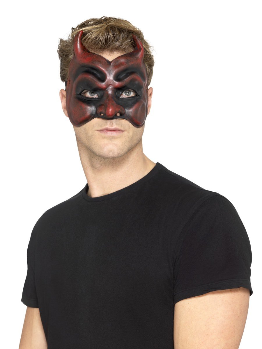 Smiffys Men's Masquerade Devil Mask