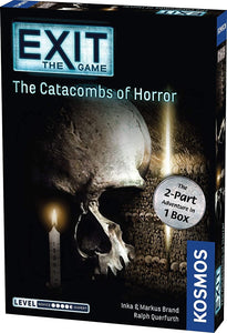 Thames & Kosmos Exit: The Game Set of 3: The Catacombs of Horror, The Cemetery of The Knight, and The Gate Between Worlds with Myriads Drawstring Bag