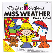 Load image into Gallery viewer, My First Colorforms Miss Weather Dress Up Set