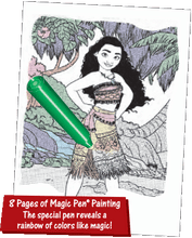 Load image into Gallery viewer, Disney&#39;s Moana Invisible Magic Ink and Sticker Set