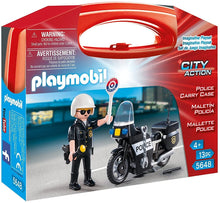 Load image into Gallery viewer, PLAYMOBIL Police Carry Case Small
