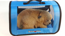 Load image into Gallery viewer, Perfect Petzzz Golden Retriever Plush with Blue Tote For Plush Breathing Pet