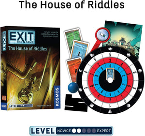 EXIT: The Game 4-Pack Escape Room Beginner Bundle: Haunted Roller Coaster, Sunken Treasure, Mysterious Museum, House of Riddles