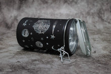 Load image into Gallery viewer, Airtight Glass Storage Jar: Black Frosted Galaxy - LARGE