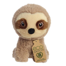 Load image into Gallery viewer, Aurora Eco Nation Mini Plush Zoo Set of 4: Panda, Sloth, Monkey, and Koala with Drawstring Bag