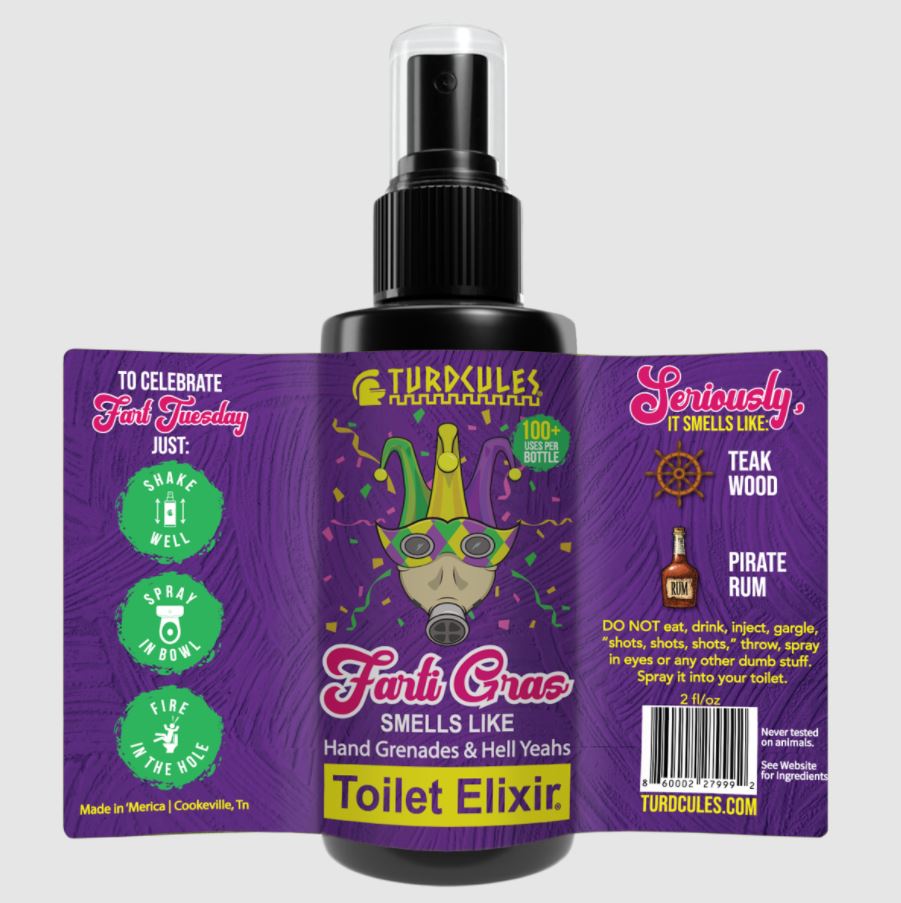 Turdcules Farti Gras Toilet Elixir (Toilet Spray)