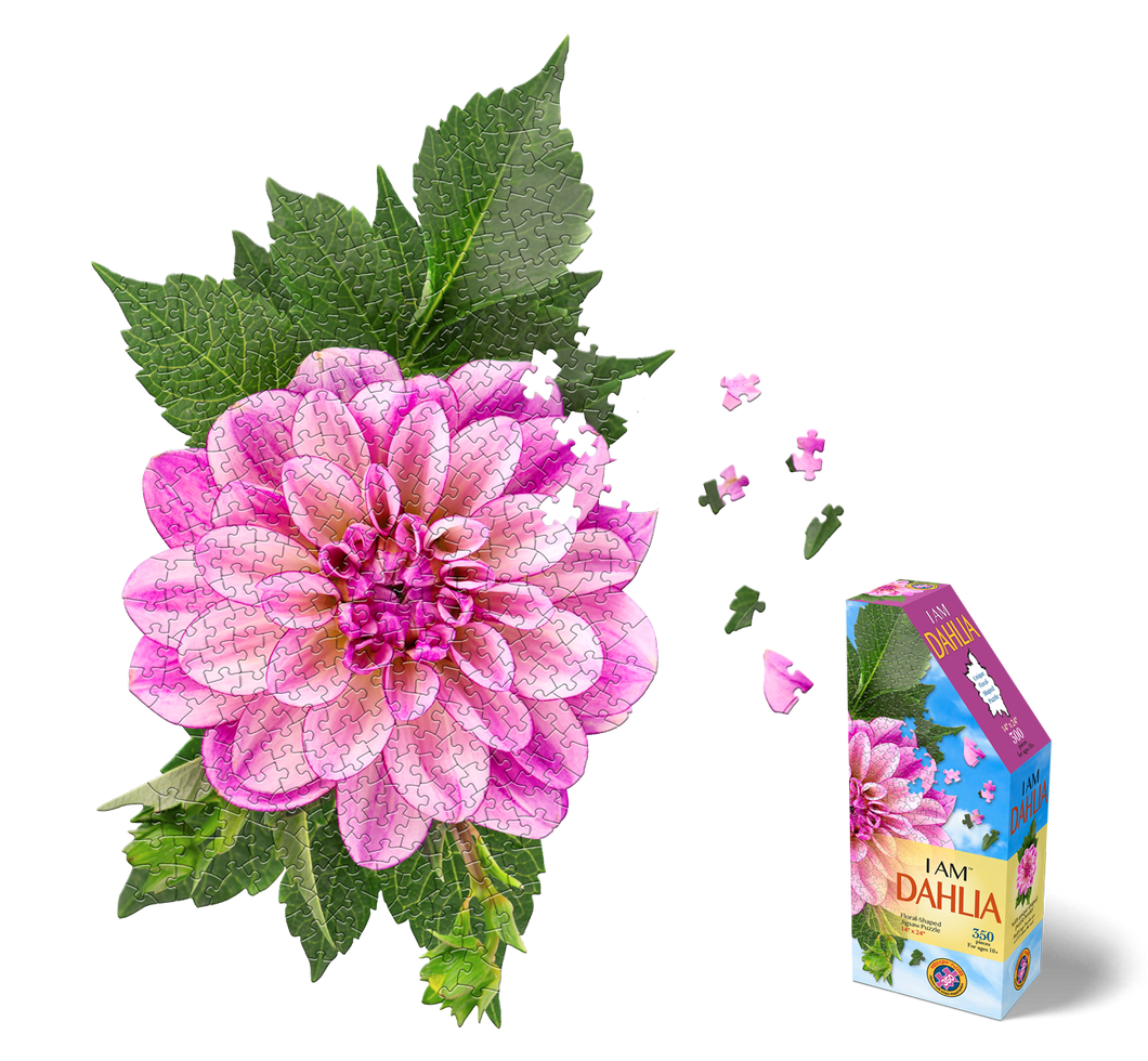 Madd Capp I AM DAHLIA Floral-Shaped Jigsaw Puzzle, 350 Pieces
