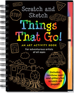 Scratch and Sketch Things That Go! Spiral-Bound