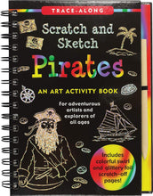 Load image into Gallery viewer, Scratch &amp; Sketch Pirates (Trace Along) Spiral-Bound An Art Activity Book