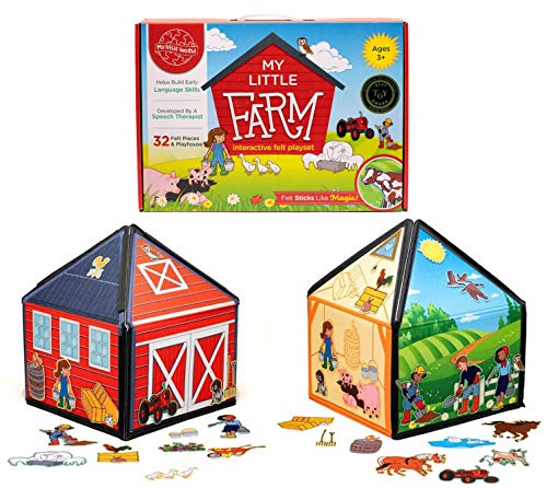 My Little Farm Interactive 3D Felt Playhouse for Early Language and Vocabulary Development