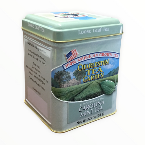 Charleston Tea Garden Carolina Mint Tea - Flavored Loose Leaf Black Tea in Tin, 2.3 Ounce