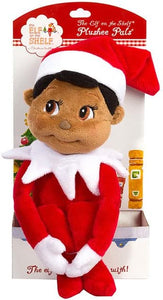 The Elf on the Shelf: A Christmas Tradition - Brown Eyed Boy and Brown Eyed Girl 17" Plushee Pals Set with Zippered Joy Bag