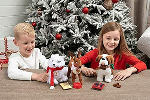 The Elf on the Shelf: an Arctic Fox Tradition, with Elf Pets Good Tidings Scarf and Toy Set