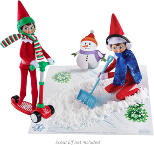 The Elf on the Shelf Claus Couture Slopes and Streets Standing Outfit Set: Stand-n-Scoot Scooter, Snow Play Ski Set, and Joy Bag