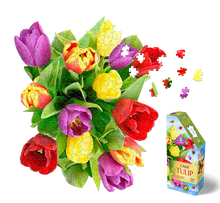 Load image into Gallery viewer, Madd Capp I AM TULIP Floral-Shaped Jigsaw Puzzle, 350 Pieces