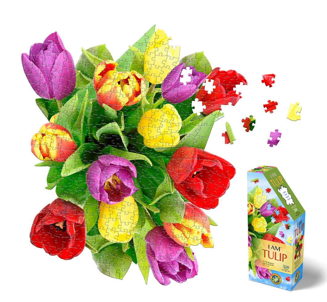 Madd Capp I AM TULIP Floral-Shaped Jigsaw Puzzle, 350 Pieces