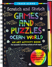 Load image into Gallery viewer, Scratch &amp; Sketch Games &amp; Puzzles: Ocean World Hardcover