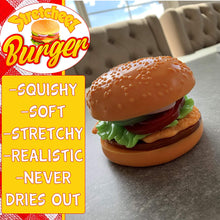 Load image into Gallery viewer, Stretcheez Hamburger - Play Food for Kids - Stretchy Pretend Food &amp; Toppings - Mix &amp; Match